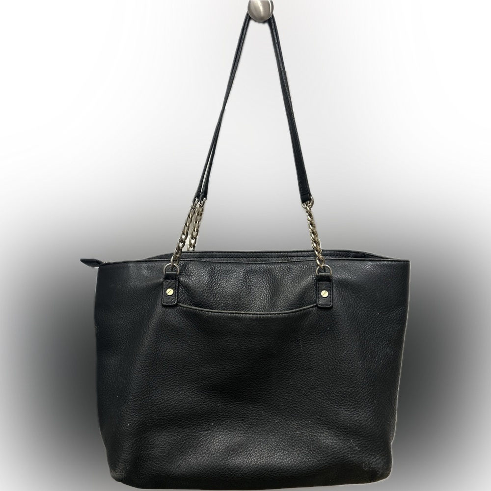 MICHAEL Michael Kors Black Leather Tote Bag